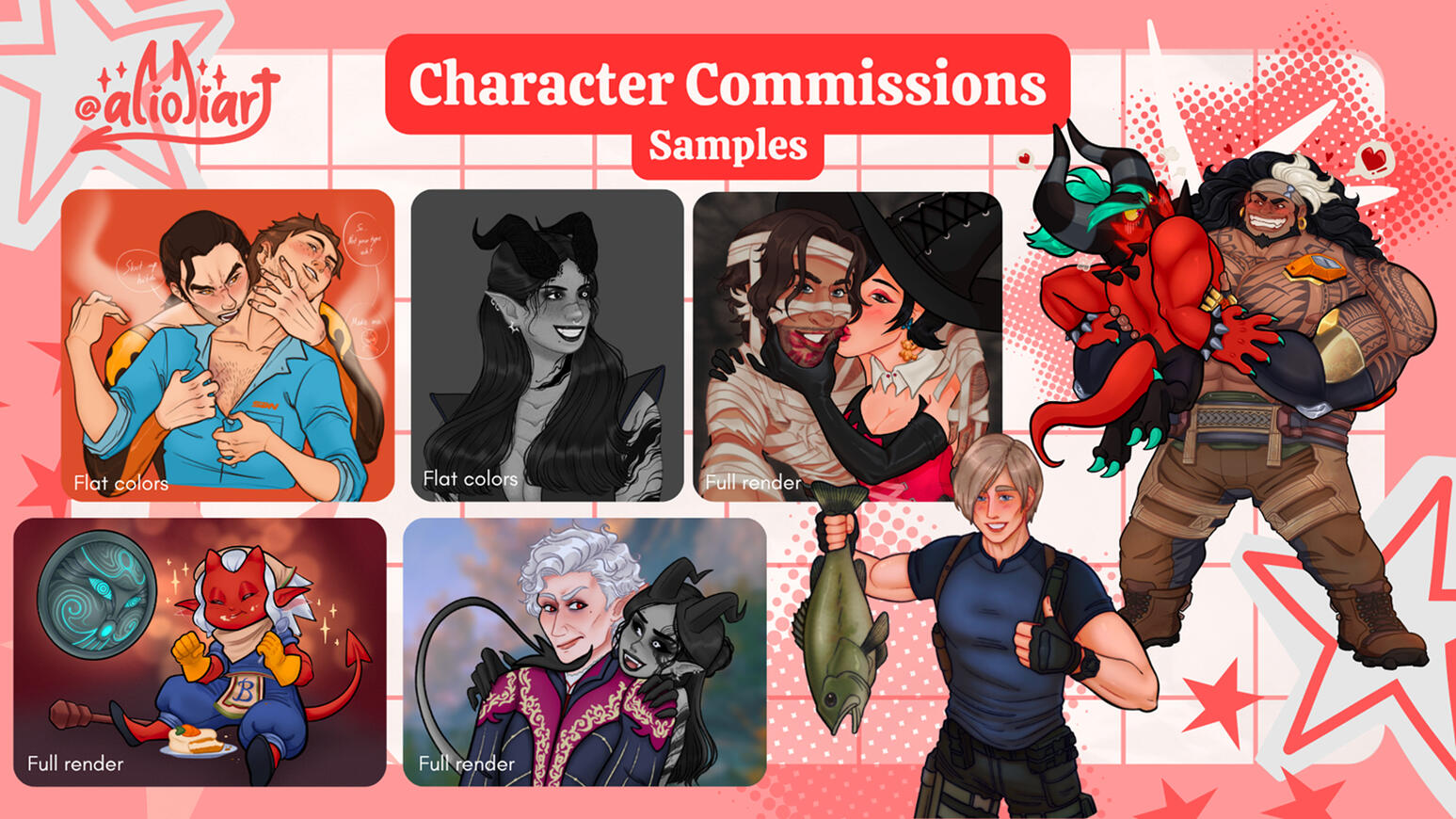 Character Commissions Samples