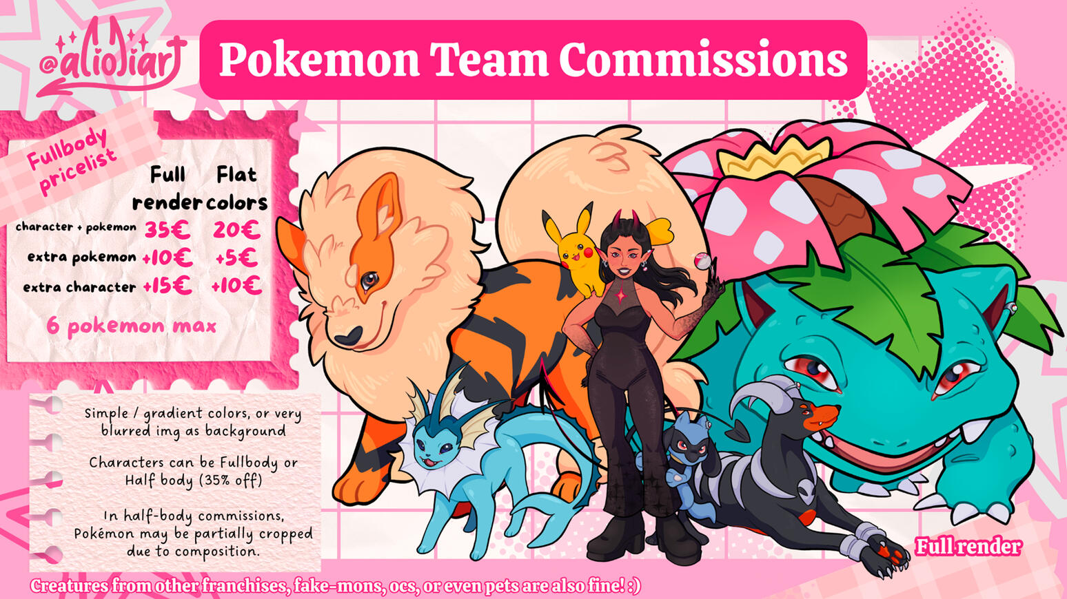 Pokemon Team Commissions